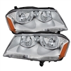 2008 - 2014 Dodge Avenger Crystal Headlights - Chrome