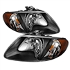 2001 - 2007 Chrysler Town & Country Crystal Headlights - Black