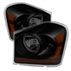 2004 - 2006 Dodge Durango OEM Style Headlights - Black/Smoke