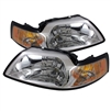 1999 - 2004 Ford Mustang OEM Style Headlights - Chrome