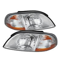 1999 - 2003 Ford Windstar Crystal Headlights - Chrome