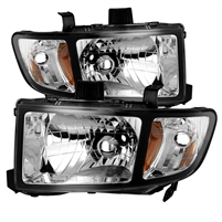 2006 - 2013 Honda Ridgeline Crystal Headlights - Black