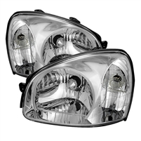 2003 - 2006 Hyundai Santa Fe Crystal Headlights - Chrome