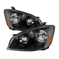 2005 - 2006 Nissan Altima OEM Style Headlights - Black