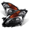 2007 - 2009 Nissan Altima 4Dr Crystal Headlights - Black