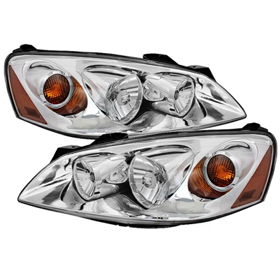 2005 - 2010 Pontiac G6 2Dr / 4Dr Crystal Headlights - Chrome