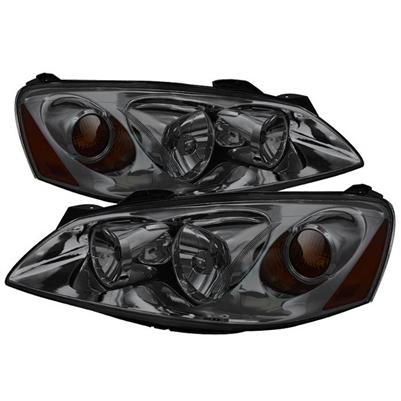 2005 - 2010 Pontiac G6 2Dr / 4Dr Crystal Headlights - Smoke