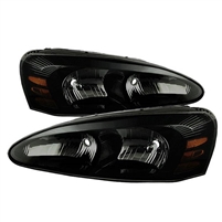 2004 - 2008 Pontiac Grand Prix Crystal Headlights - Black/Smoke