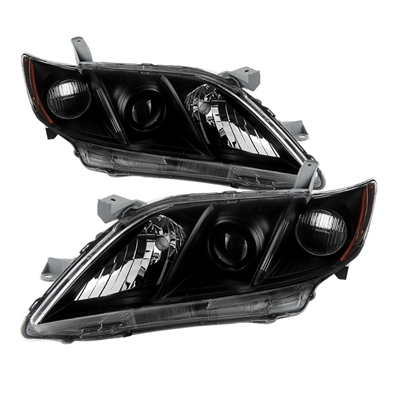 2007 - 2009 Toyota Camry OEM Style Headlights - Black