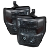 2008 - 2010 Ford Super Duty Projector LED Halo Headlights - Smoke