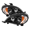 1998 - 2001 Mercedes ML-Class W163 Projector Headlights - Black