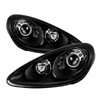 2011 - 2014 Porsche Cayenne Projector LED Halo Headlights - Black