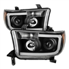 2008 - 2013 Toyota Sequoia Projector LED Light Bar Headlights - Black