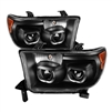 2007 - 2013 Toyota Tundra Projector LED Halo Headlights - Black