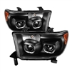 2008 - 2013 Toyota Sequoia Projector LED Halo Headlights - Black