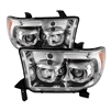 2008 - 2013 Toyota Sequoia Projector LED Halo Headlights - Chrome