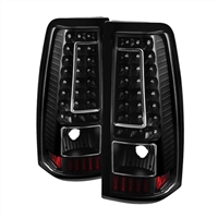 2000 - 2002 Chevy Silverado HD V2 LED Tail Lights - Black