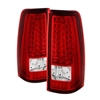 2000 - 2007 GMC Sierra HD V2 LED Tail Lights - Red/Clear