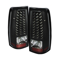 2000 - 2007 GMC Sierra HD LED Tail Lights - Black