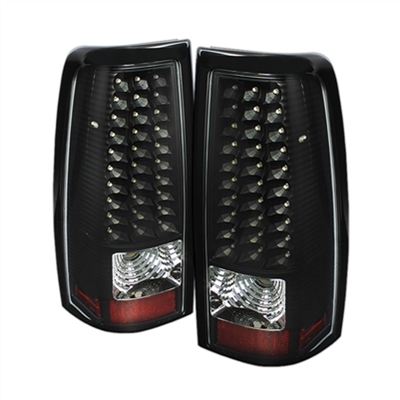 2000 - 2007 GMC Sierra HD LED Tail Lights - Black