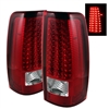 2000 - 2007 GMC Sierra HD LED Tail Lights - Red/Clear