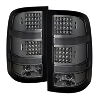 2007 - 2014 GMC Sierra HD LED Tail Lights - Smoke