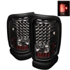1994 - 2002 Dodge Ram 3500 LED Tail Lights - Black