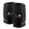 1994 - 2002 Dodge Ram 3500 LED Tail Lights - Black/Smoke