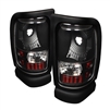 1994 - 2002 Dodge Ram 3500 Euro Style Tail Lights - Black