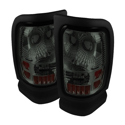 1994 - 2002 Dodge Ram 3500 Euro Style Tail Lights - Smoke