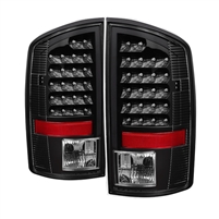 2007 - 2009 Dodge Ram 3500 LED Tail Lights - Black