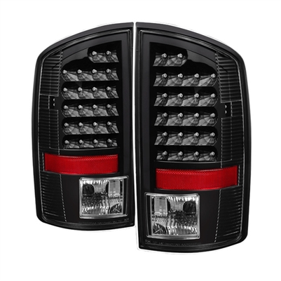 2007 - 2009 Dodge Ram 3500 LED Tail Lights - Black