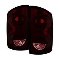 2007 - 2009 Dodge Ram 3500 OEM Style Tail Lights - Red/Smoke