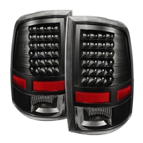 2010 - 2018 Dodge Ram 3500 LED Tail Lights - Black