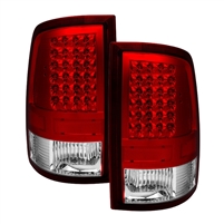 2010 - 2018 Dodge Ram 3500 LED Tail Lights - Red/Clear