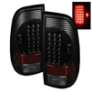 1999 - 2004 Ford F-350 LED Tail Lights - Black