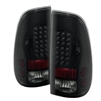 1999 - 2004 Ford F-450 LED Tail Lights - Black/Smoke