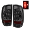 2005 - 2007 Ford F-550 LED Tail Lights - Smoke