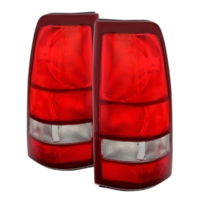 2001 - 2003 Chevy Silverado 3500 OEM Style Tail Lights - Red/Clear