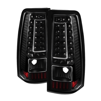 2001 - 2003 Chevy Silverado 3500 LED Tail Lights - Black