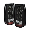 2001 - 2003 Chevy Silverado 3500 LED Tail Lights - Black