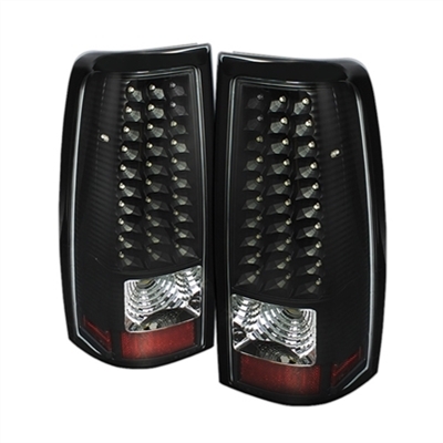 2001 - 2003 Chevy Silverado 3500 LED Tail Lights - Black