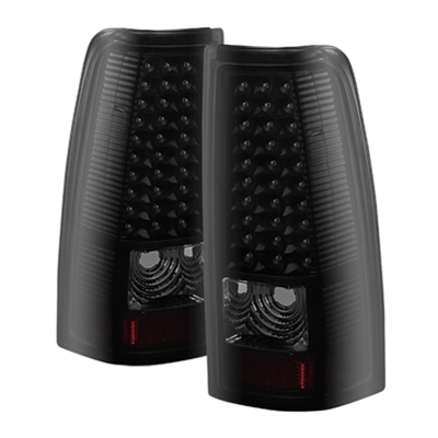 2001 - 2003 Chevy Silverado 3500 LED Tail Lights - Black/Smoke