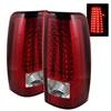 2001 - 2003 Chevy Silverado 3500 LED Tail Lights - Red/Clear