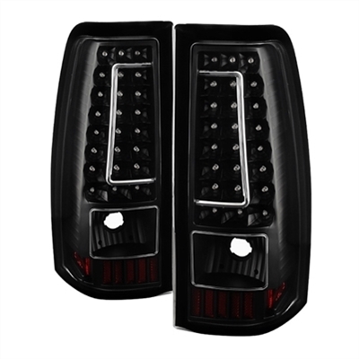 2004 - 2007 Chevy Silverado 3500 LED Tail Lights - Black