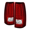 2004 - 2007 Chevy Silverado 3500 LED Tail Lights - Red/Clear