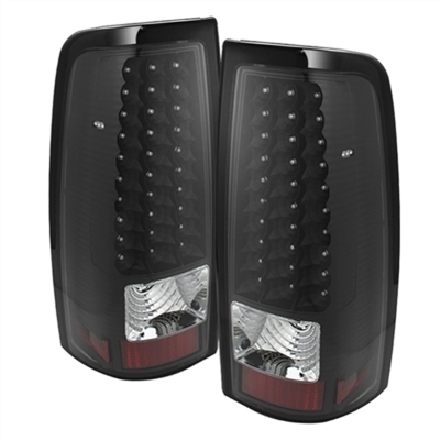 2004 - 2007 Chevy Silverado 3500 LED Tail Lights - Black