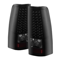 2004 - 2007 Chevy Silverado 3500 LED Tail Lights - Black/Smoke