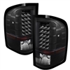 2007 - 2014 Chevy Silverado 3500HD LED Tail Lights - Black