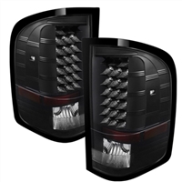 2007 - 2014 Chevy Silverado 3500HD LED Tail Lights - Black